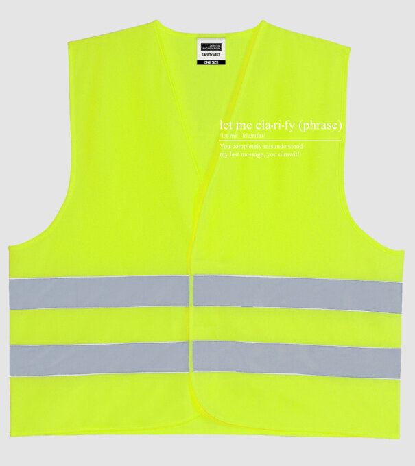 Let me clarify model galben neon pe tricou