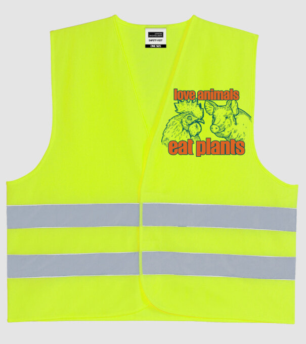 love animals model galben neon pe tricou