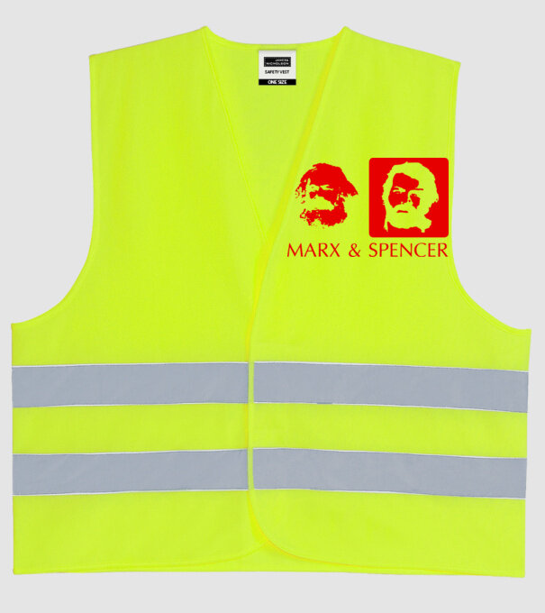 MARX and Spencer model galben neon pe tricou