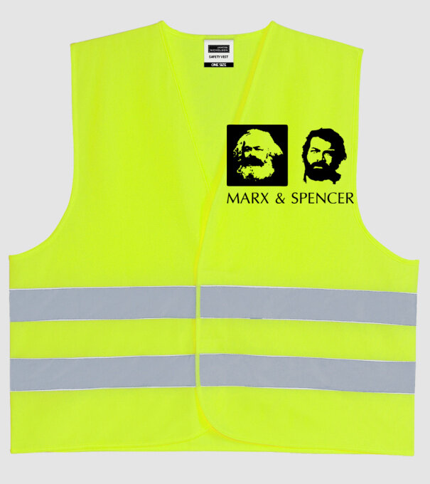 Marx és Bud Spencer model galben neon pe tricou