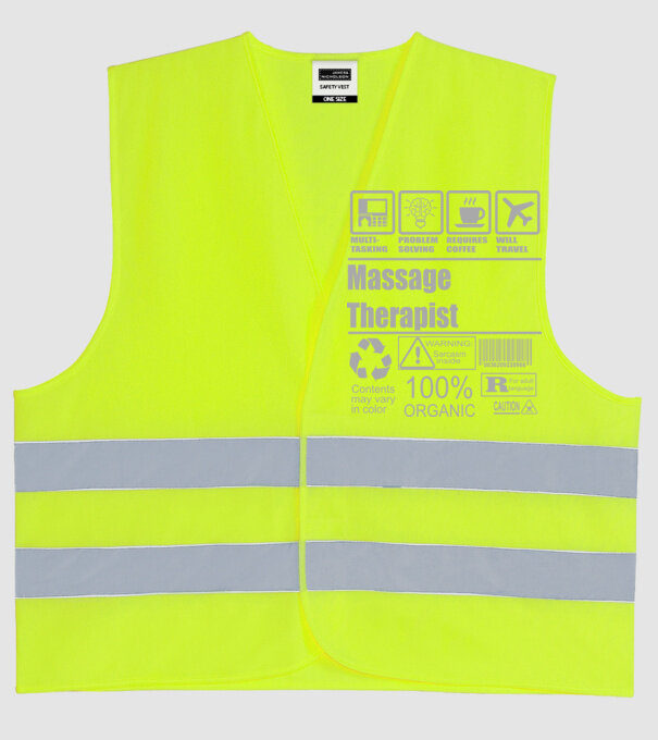Massage Theraphist model galben neon pe tricou