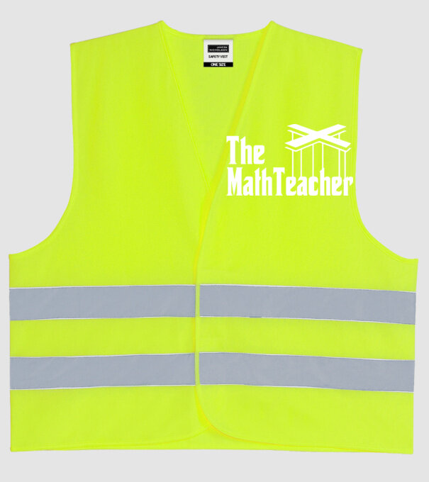 Profesor de matematică Mathteacher Godfather model galben neon pe tricou