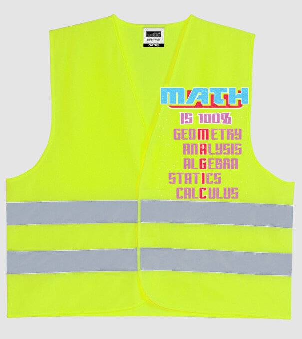 MATH magic retro prespălat model galben neon pe tricou