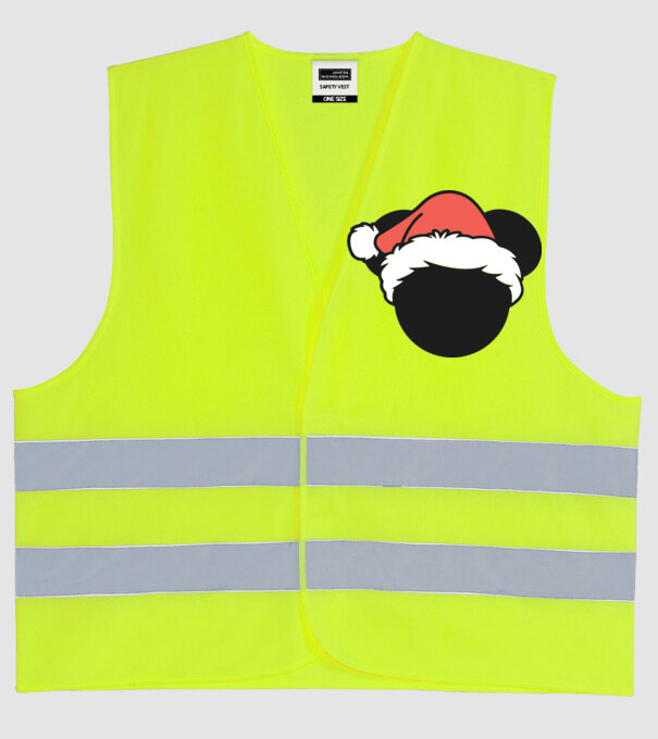 Crăciun Mickey model galben neon pe tricou