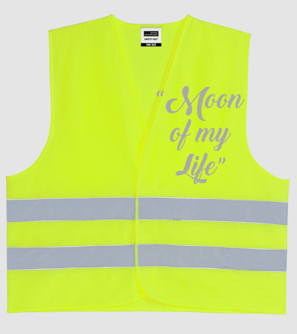 Moon of my life model galben neon pe tricou
