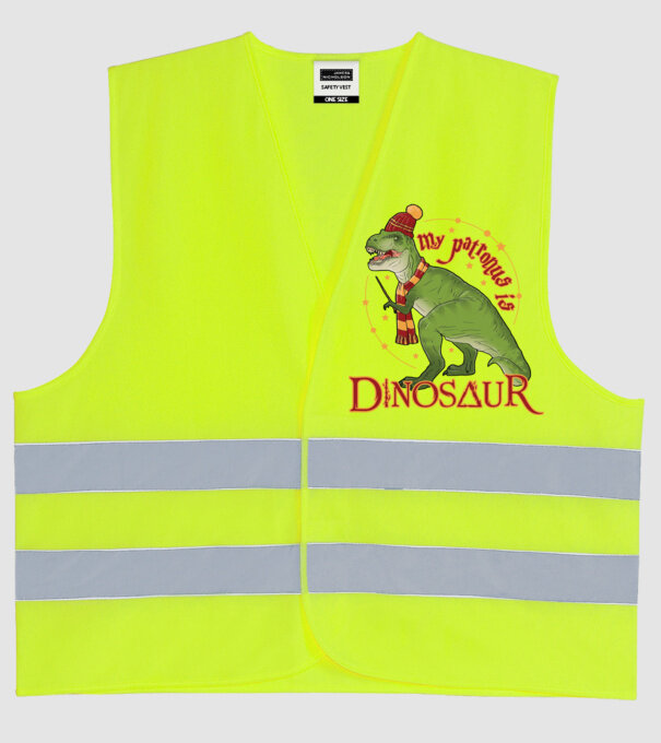 My patronus is dinosaur model galben neon pe tricou