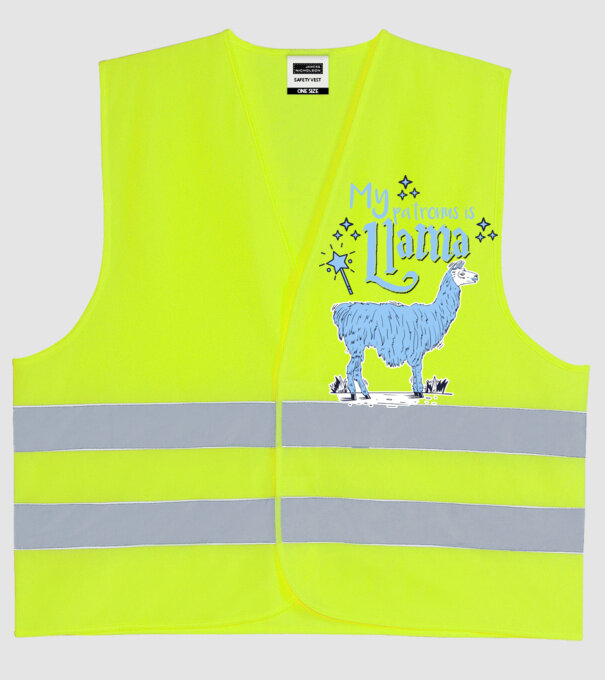 My patronus is Llama model galben neon pe tricou