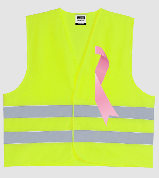 Panglică mare model galben neon pe tricou