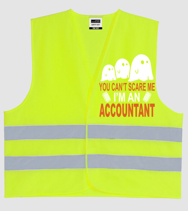 Nu mă poți speria... sunt contabil model galben neon pe tricou