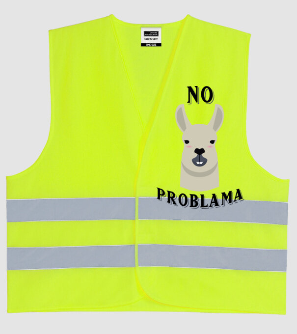 No problama model galben neon pe tricou
