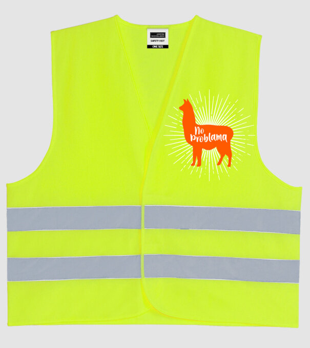 No problama model galben neon pe tricou