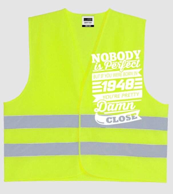 nobody is perfect 1948 model galben neon pe tricou