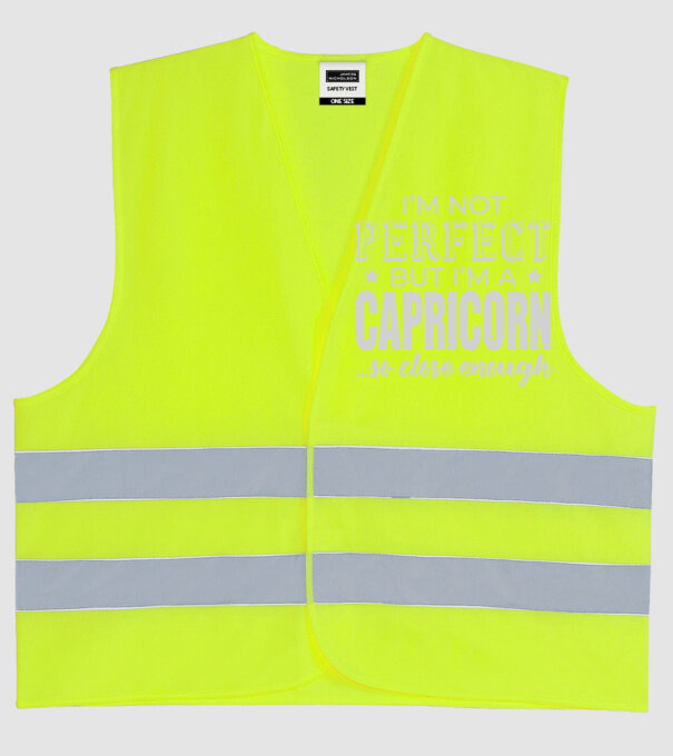 Not perfect, but CAPRICORN model galben neon pe tricou