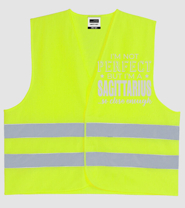 Not perfect, but SAGITTARIUS model galben neon pe tricou