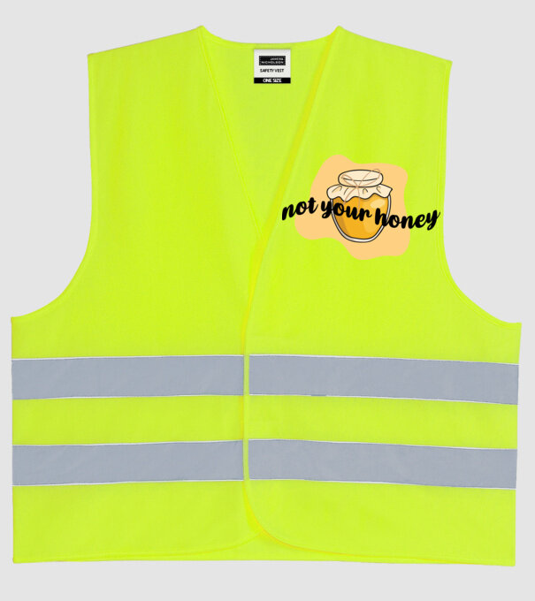 Not your honey model galben neon pe tricou