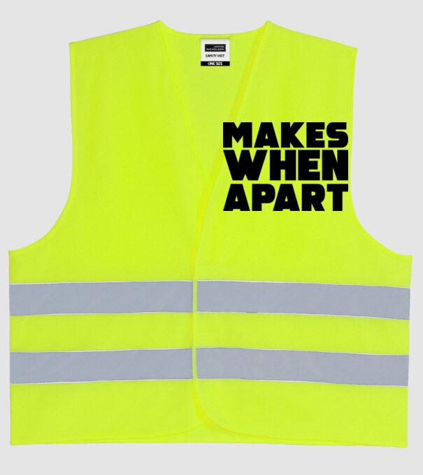 Cuplu Nothing makes sense... model galben neon pe tricou