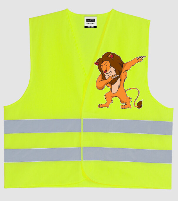 Leu DAB model galben neon pe tricou
