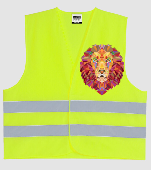 Leu design model galben neon pe tricou