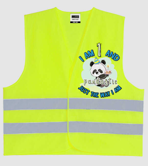 PANDASTIC 1 model galben neon pe tricou