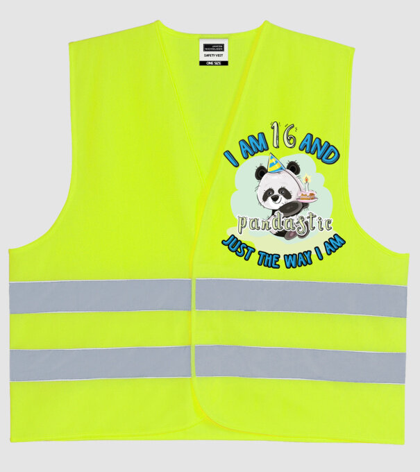 PANDASTIC 16 model galben neon pe tricou