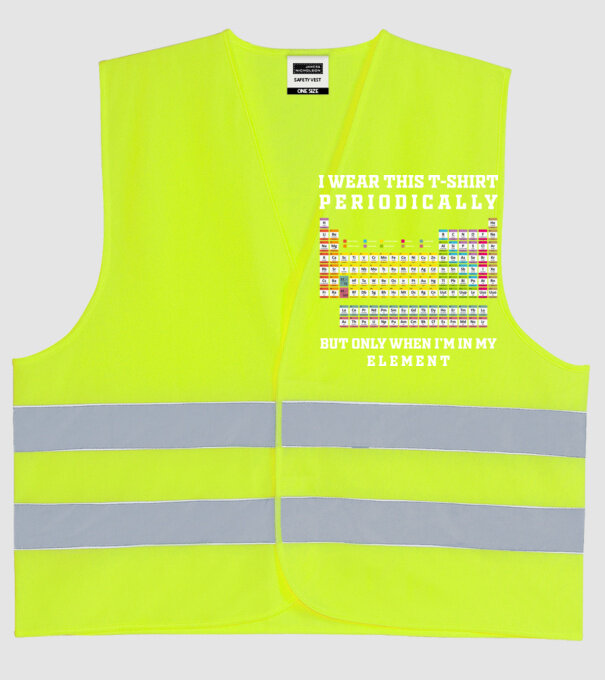 Periodically model galben neon pe tricou