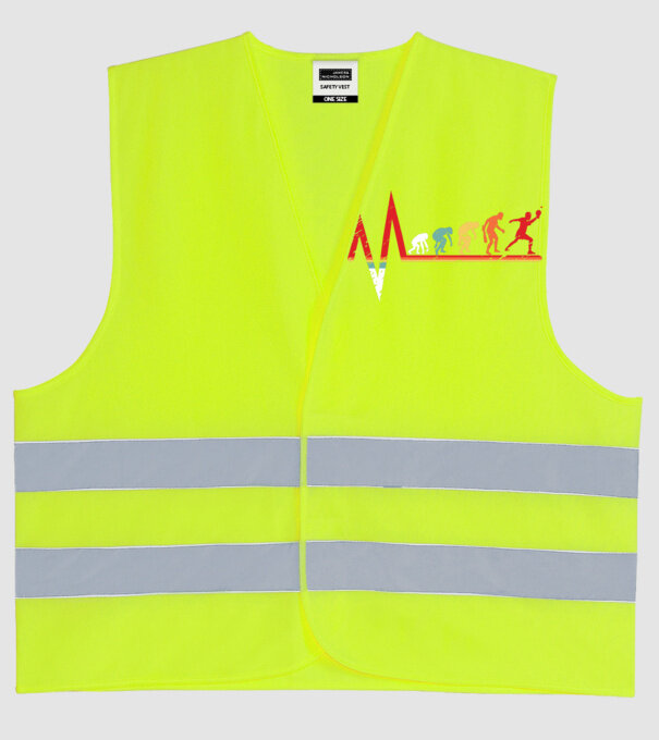 Evoluție ping-pong model galben neon pe tricou
