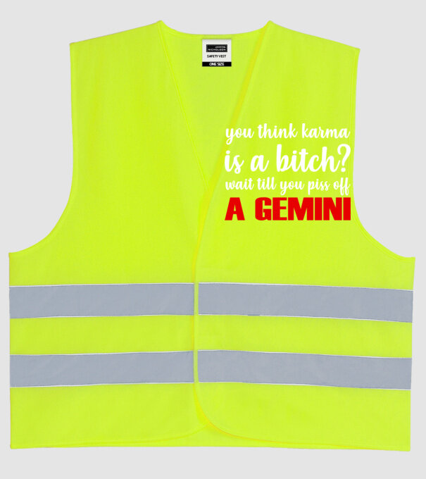 Piss of a GEMINI model galben neon pe tricou
