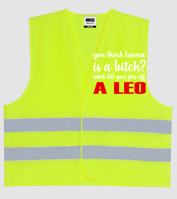 Piss of a LEO model galben neon pe tricou