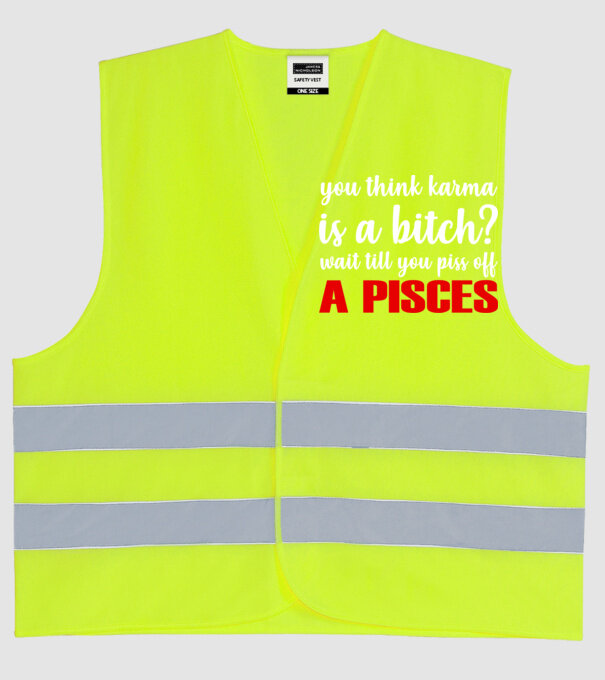 Piss of a PISCES model galben neon pe tricou