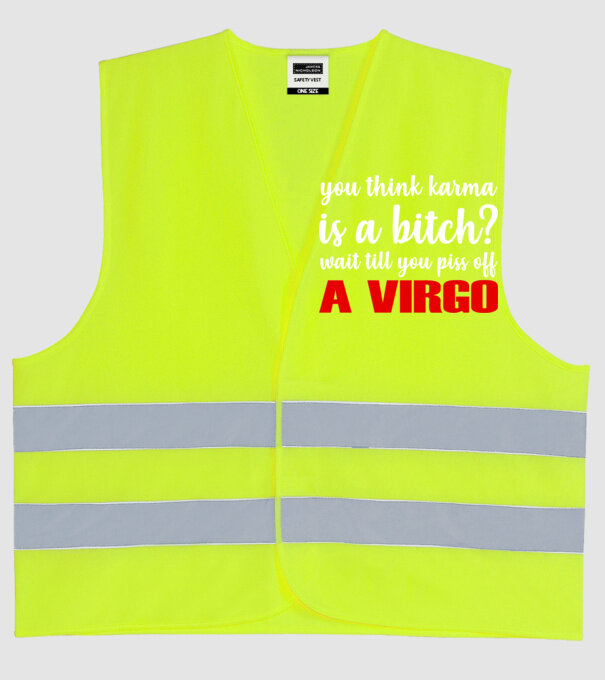 Piss of a VIRGO model galben neon pe tricou