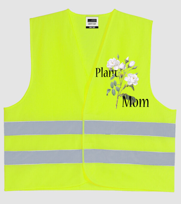 Plant mom model galben neon pe tricou