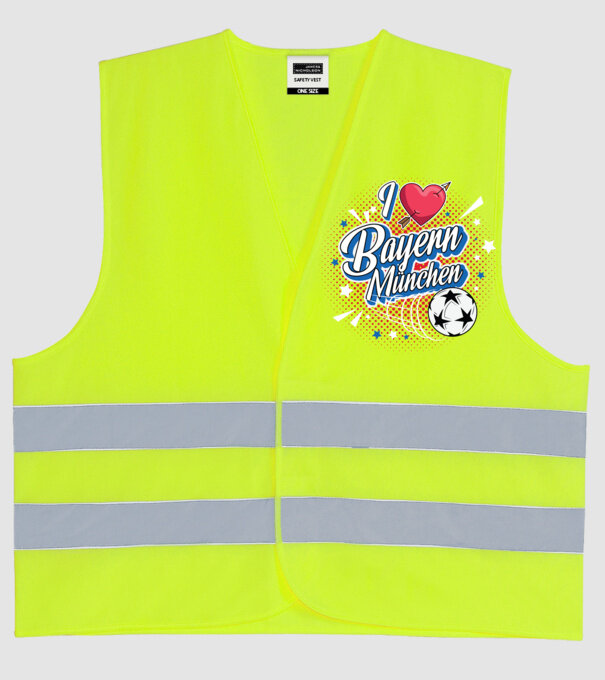 Popart Bayern model galben neon pe tricou