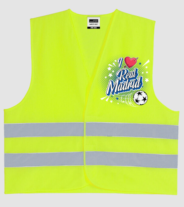 Popart RealMadrid model galben neon pe tricou