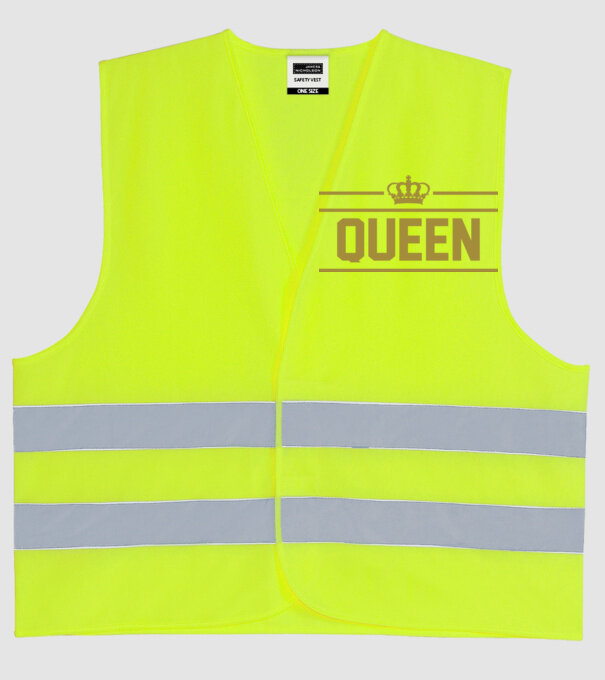 Queen model galben neon pe tricou