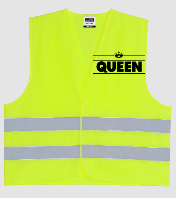Queen model galben neon pe tricou