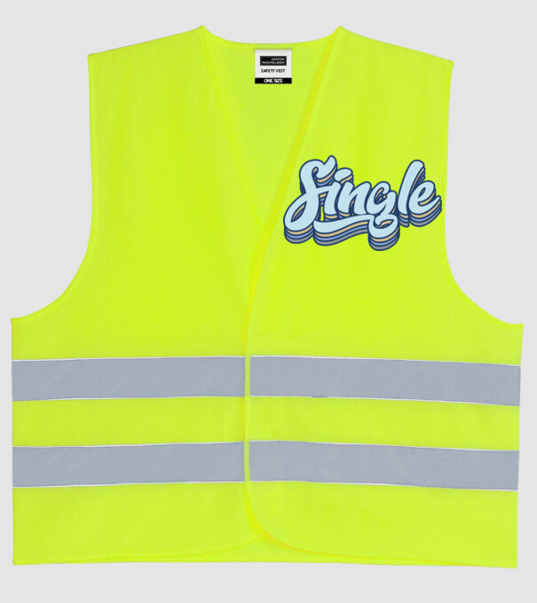 Retro single model galben neon pe tricou