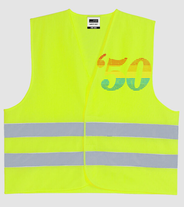 Retro Birthday 1950 model galben neon pe tricou
