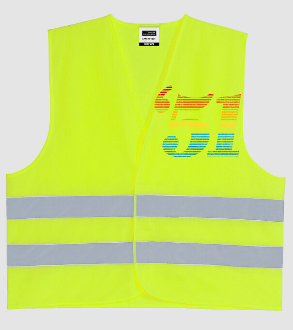 Retro Birthday 1951 model galben neon pe tricou