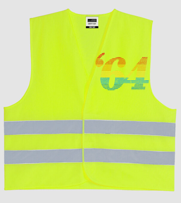 Retro Birthday 1964 model galben neon pe tricou