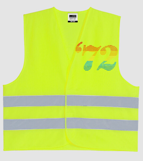 Retro Birthday 1972 model galben neon pe tricou