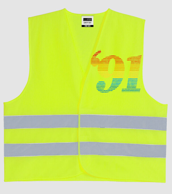 Retro Birthday 1991 model galben neon pe tricou