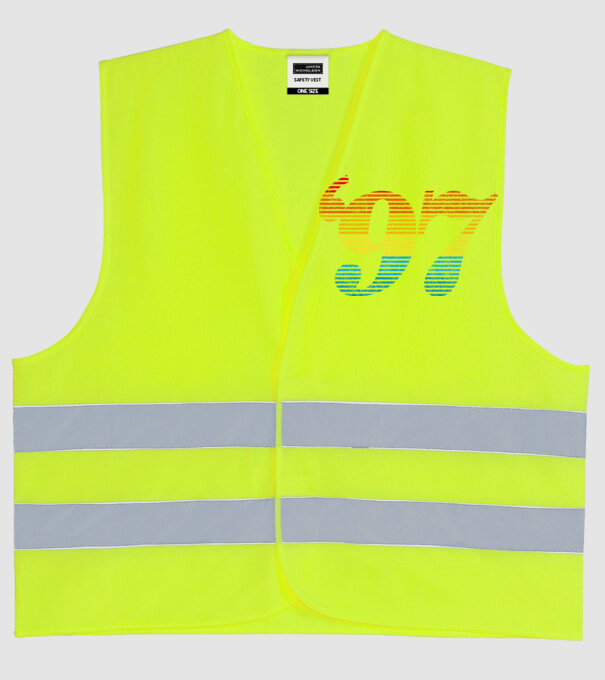 Retro Birthday 1997 model galben neon pe tricou