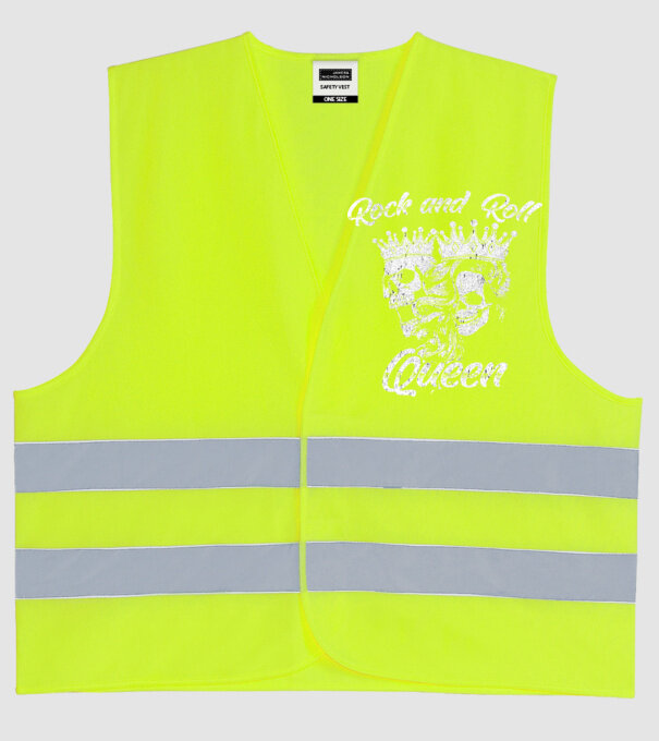 RNR QUEEN model galben neon pe tricou