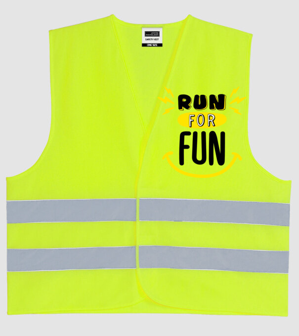 Run for fun model galben neon pe tricou