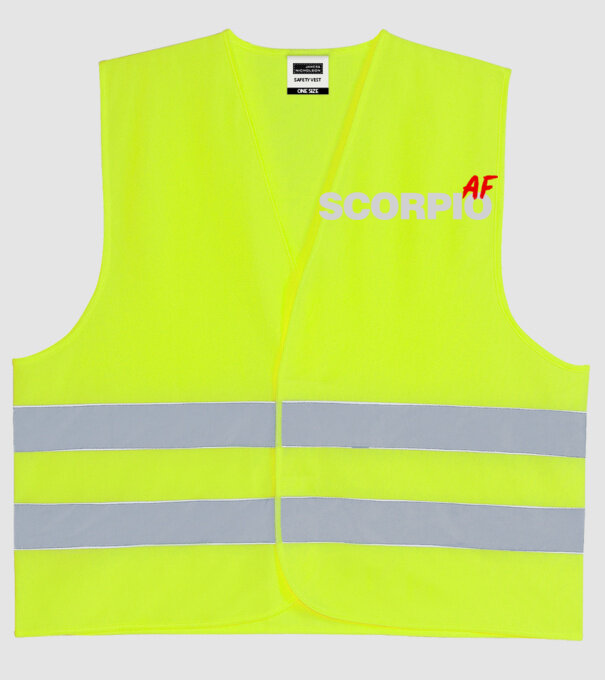SCORPIO as fuck model galben neon pe tricou