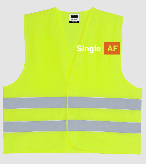 Single AF model galben neon pe tricou
