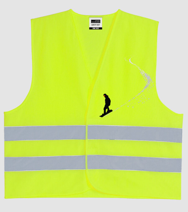 Slope Pantă model galben neon pe tricou