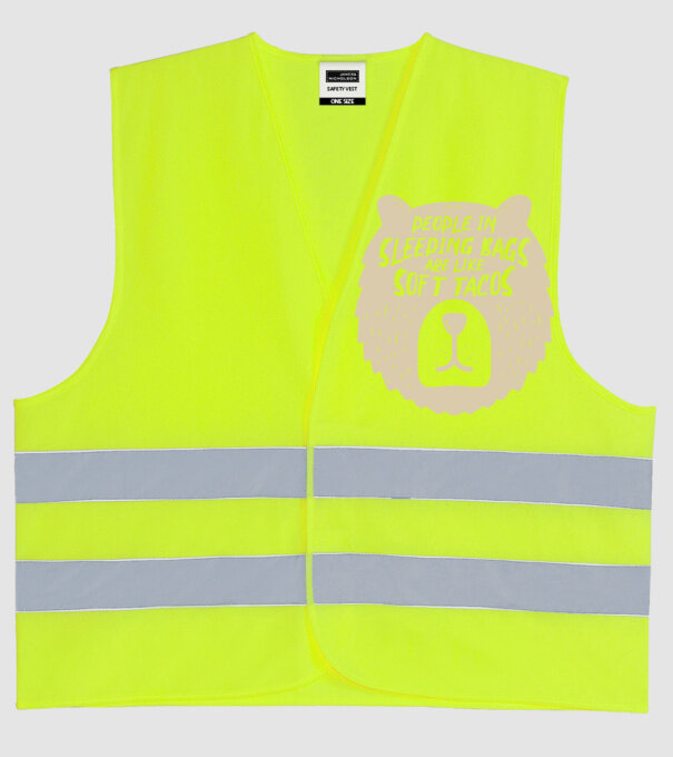 Soft tacos model galben neon pe tricou