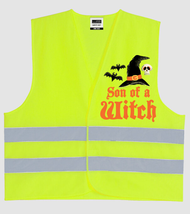 Son of a witch model galben neon pe tricou