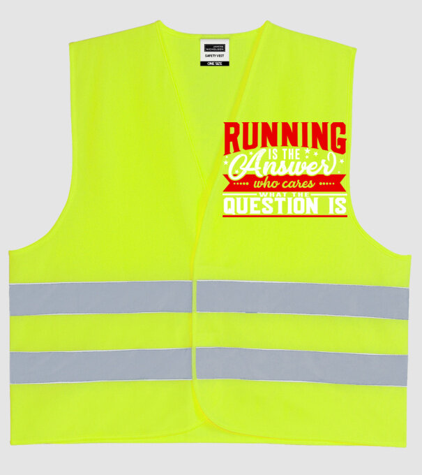 Sport is the answer ATLET model galben neon pe tricou